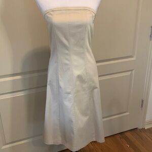 Pilgrim Strapless Tan Dress 8